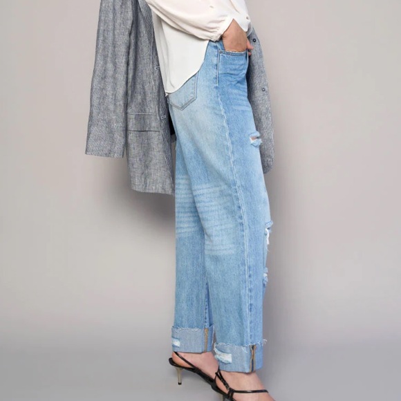 Free Nation Insane Gene Crossover Waist Straight Leg denim jeans - Picture 4 of 12